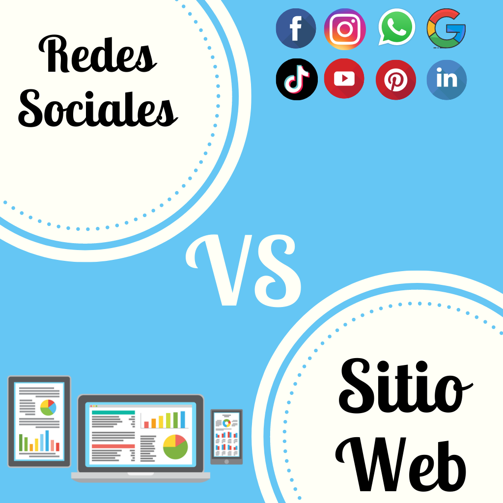 Redes Sociales vs Sitio Web
